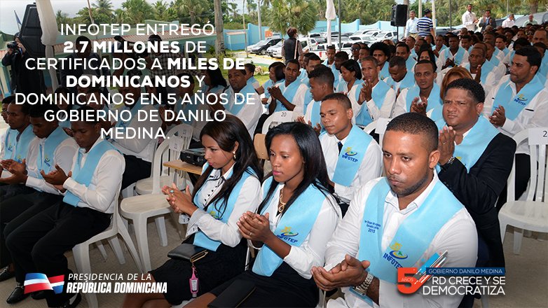 La formación técnica profesional ha crecido y se ha democratizado en la República Dominicana. #RDCreceYSeDemocratiza