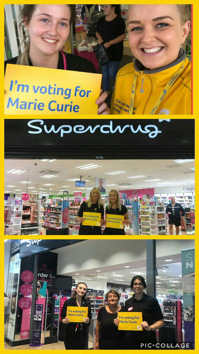 MarieCurie_SY's tweet photo. @superdrug staff have already voted for Marie Curie as charity partner. Votes are open until Monday! https://t.co/74LxkX83i1 https://t.co/x8PJJatcc7