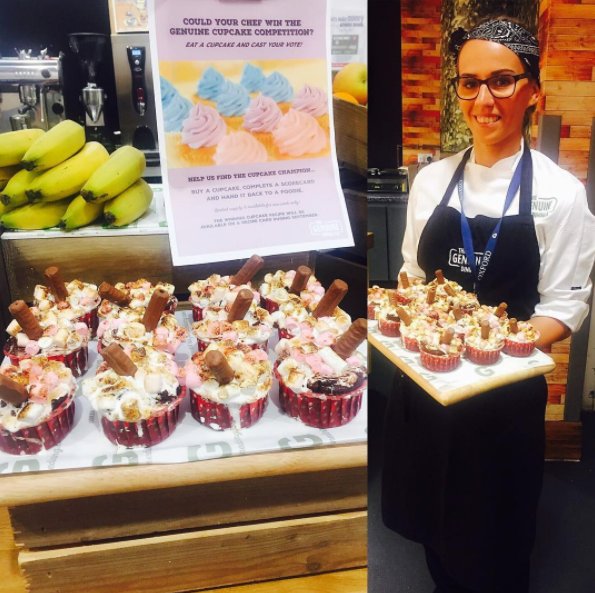 GenuineDining's tweet photo. A few more pictures from our #CupcakeCompetition this week. Winner to be announced on Friday #GoTeamGDC #drumrollplease #watchthisspace https://t.co/6LgVXHIqLL