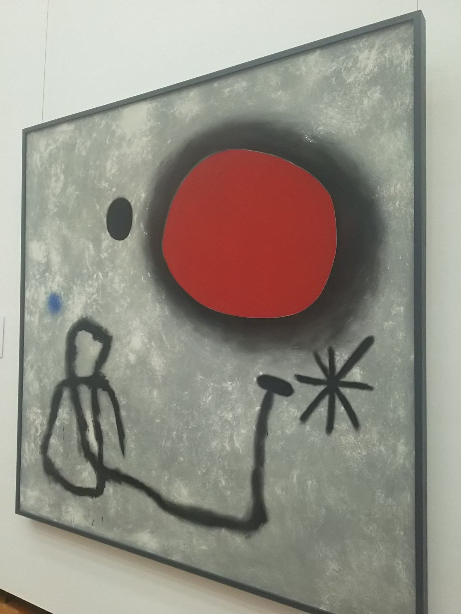 ジョアン・ミロ、赤い太陽、希少画集画、新品額装付 ジョアン・ミロ、赤い太陽、希少画集画、新品額装付 ジョアン