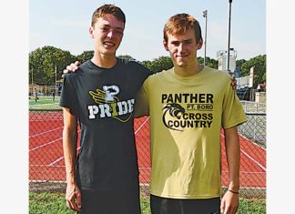 StarNewsGroup's tweet photo. #PointBoro Panthers cross-country team features juniors Devin Hart and Luke Dragon, the "one two punch." https://t.co/2ckL4NUWYC https://t.co/tpUBOp7ZDf