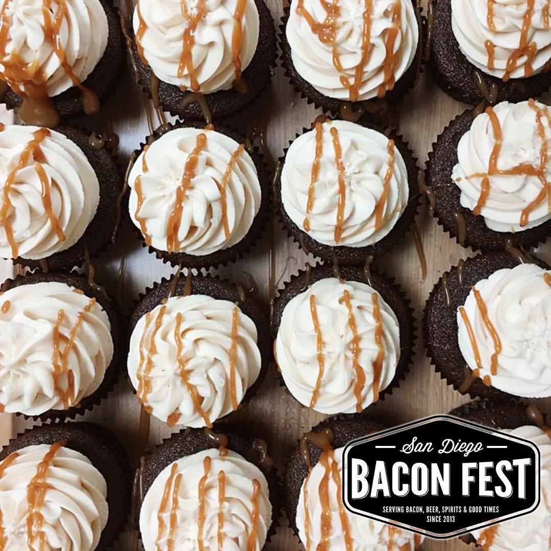 SDBaconFest's tweet photo. @purecupcakes is in! They said something about toffee &amp; bacon and then things got really fuzzy. https://t.co/iyZA7LUoXj https://t.co/em1piewpSr