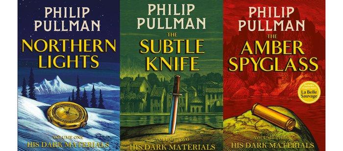 scholasticuk's tweet photo. So excited by the new eds of #HisDarkMaterials by @PhilipPullman - artwork by Chris Wormell #PullmanBooks Out 5 Oct https://t.co/nSUX7QJCKw