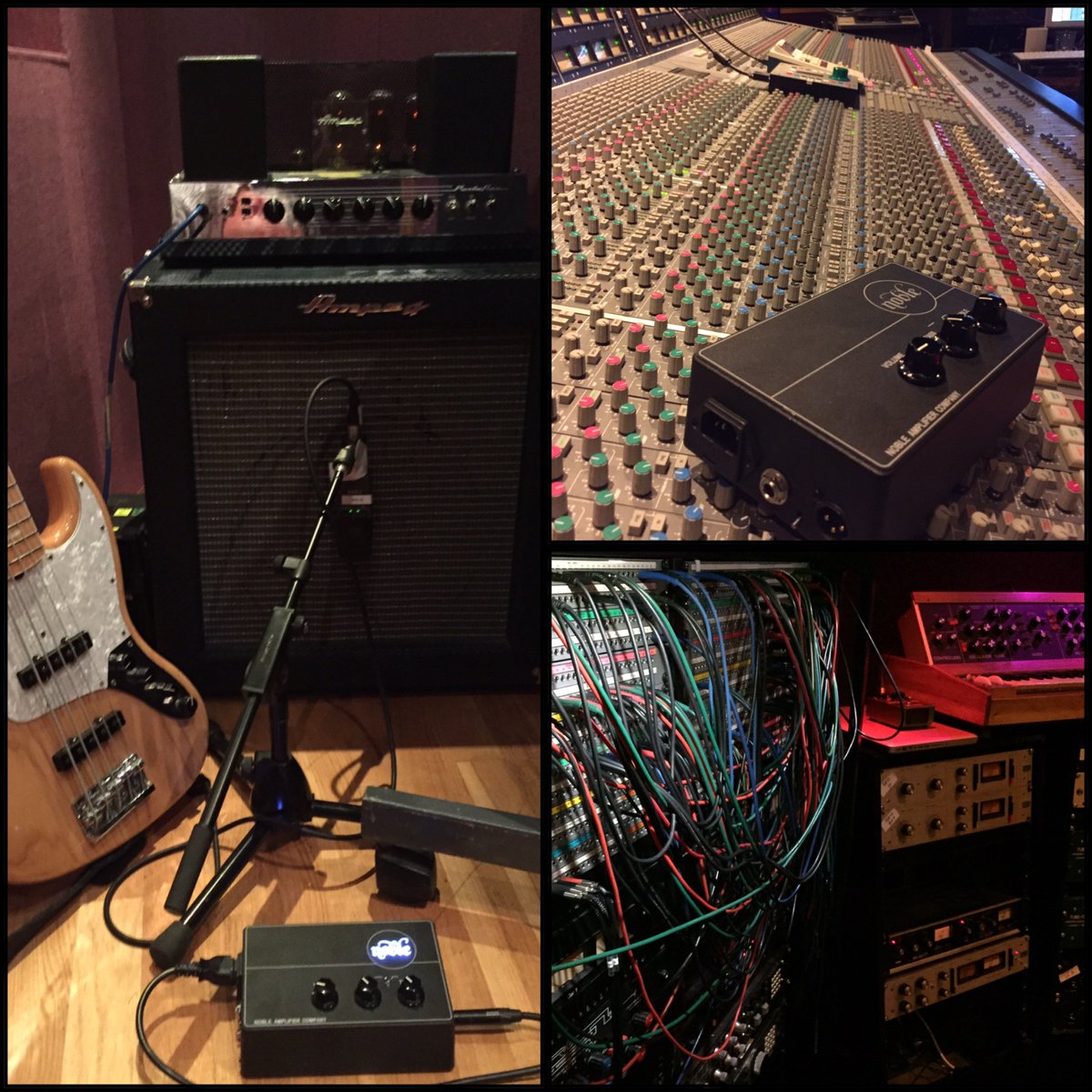 Back at <a href="/Liv_Studios/">Livingston Studios</a> this week recording for <a href="/FowkesMartin/">Martin Fowkes</a>. <a href="/SadowskyGuitars/">Sadowsky Guitars</a> into <a href="/nobleamps/">Noble Amplifier Co.</a> &amp; B15 -> API &amp; SSL G series, sounded fantastic!