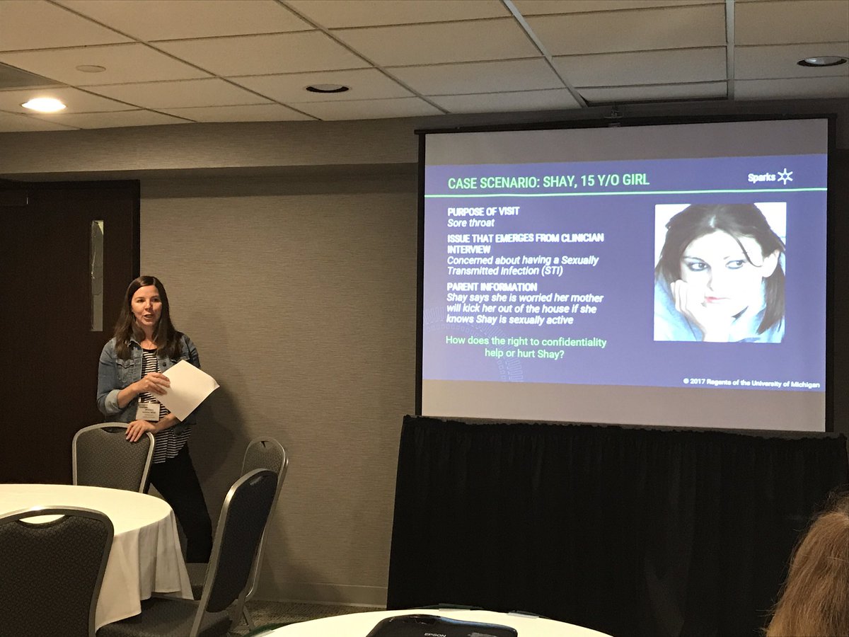 klharsch's tweet photo. Do confidentiality laws help or hurt our patients? Why? Let's talk! @jennilane4 @Adolescent_Hlth @moniqueselimos #MTS2017 #confidentiality https://t.co/xdmTvXli8k