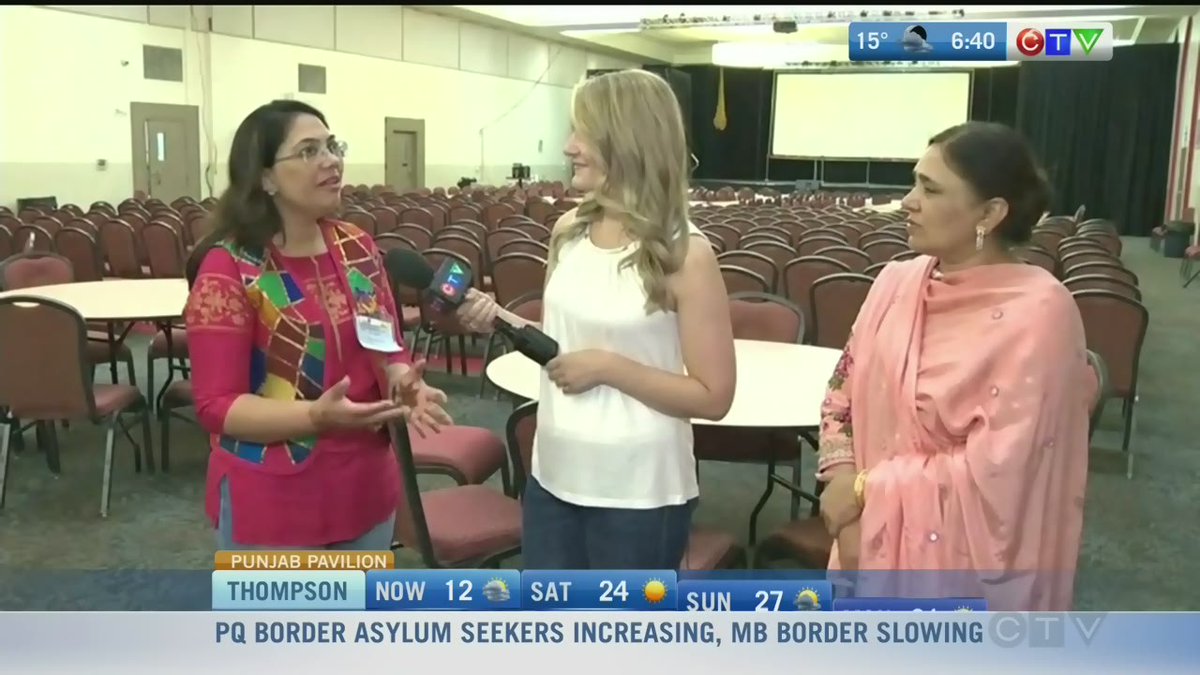 CTVYMWinnipeg's tweet photo. @StephTsicosCTV finds out about the entertainment and volunteers @Punjab_Pavilion 
https://t.co/bbTJCWtP90 https://t.co/8dZGynGvjC