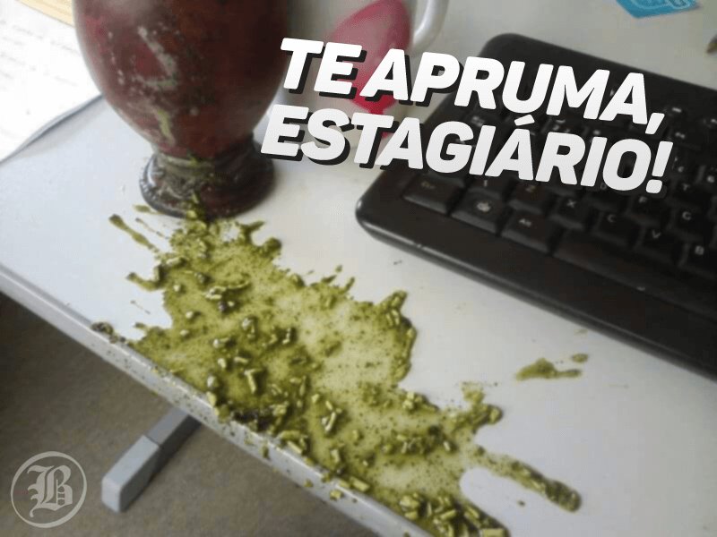 O_Bairrista's tweet photo. Hoje é dia dele, que faz umas bobagem mas a gente releva (até chegar o processinho). Feliz dia do estagiário! https://t.co/D9vxP66zlK
