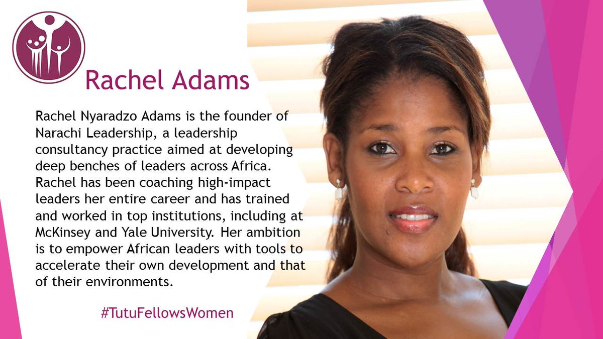 TutuFellows's tweet photo. #TutuFellowsWomen celebrates @RachelNAdams, who is coaching and developing new leaders in Africa.
https://t.co/dd0Iebbkya
#WomensMonth https://t.co/srQ2UXdt7B