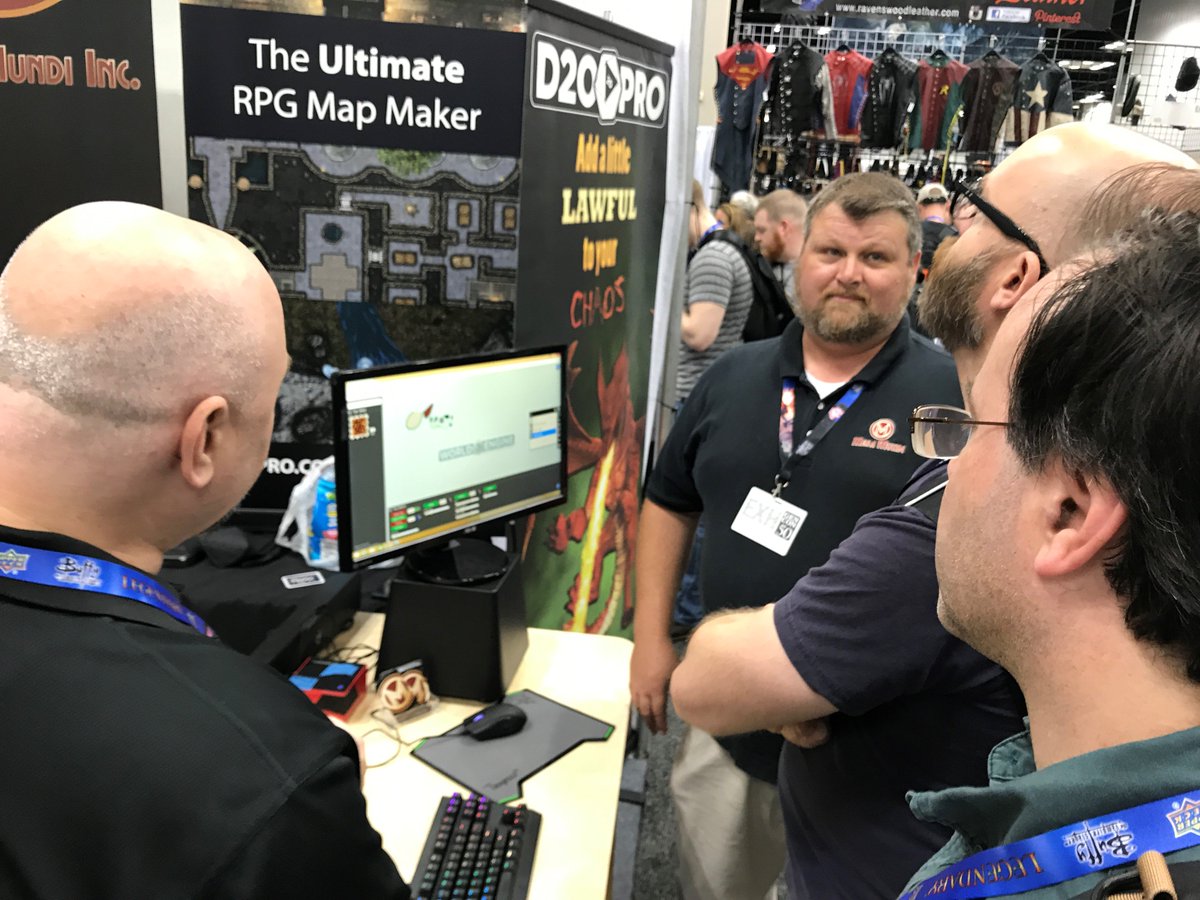 d20pro's tweet photo. Good morning #GenCon50! Visit @MesaMundiInc booth 1754 to see how #D20PRO & the World Engine map maker can level up your next #RPG campaign! https://t.co/zu0omvbJOo