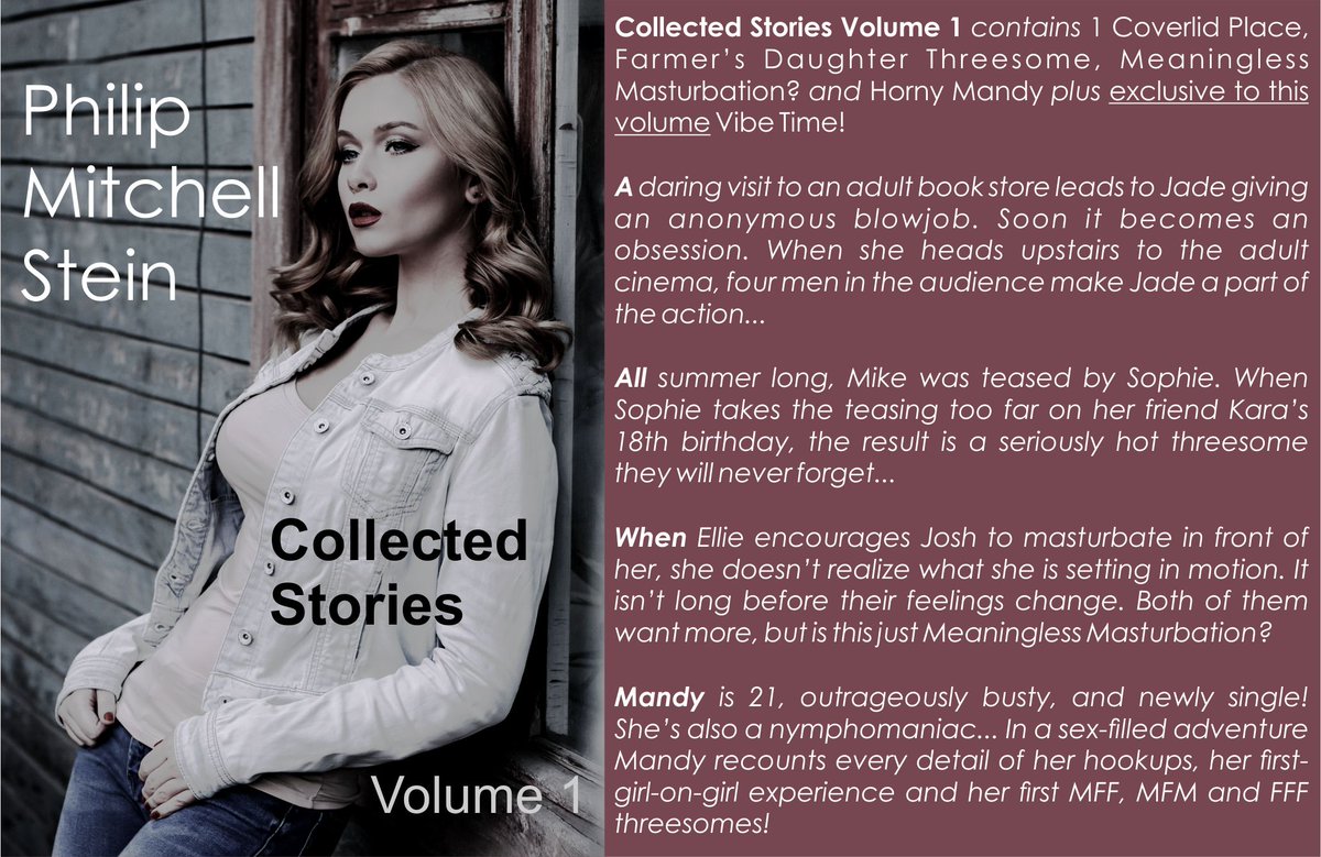 p_mitchellstein's tweet photo. Five #hot #erotica stories! #threesome #sextoy #nympho #milf #eighteen #anal
AmznUS https://t.co/vJMqjy7WEQ
AmznUK https://t.co/pDf8p1ZZLI https://t.co/RDJVqphYiB
