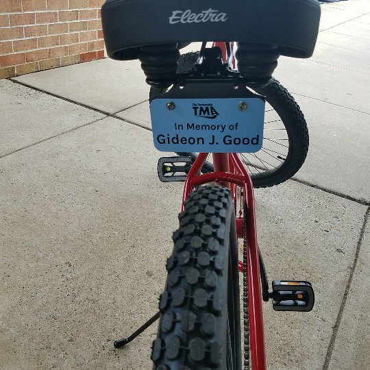 A HEARTFELT THANKS to everyone at today's Gideon J. Good Memorial Bike unveiling at Indian Valley Library in Telford! #pedalingitforward