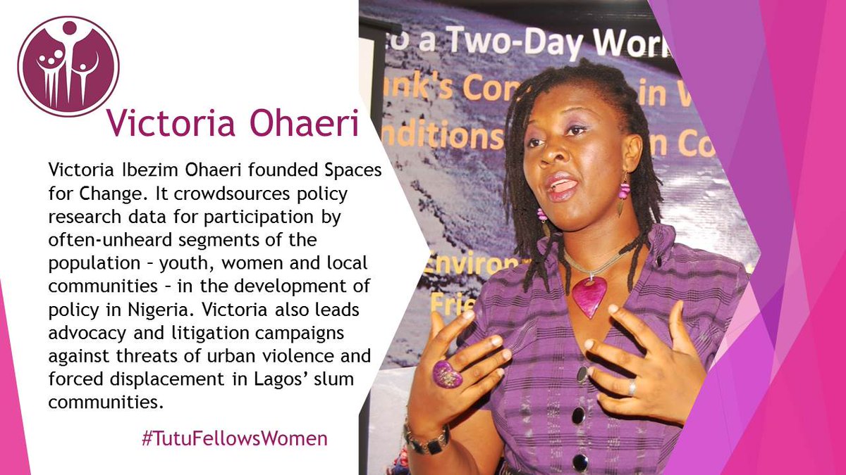 TutuFellows (@tutufellows) on Twitter photo #TutuFellowsWomen celebrates Victoria Ohaeri - she gives underserved communities a voice
alinstitute.org/tutu-fellows/2…
#WomensMonth <a href="/Spaces4Change/">Spaces for Change</a> #TutuFellowsWomen celebrates Victoria Ohaeri - she gives underserved communities a voice
alinstitute.org/tutu-fellows/2…
#WomensMonth <a href="/Spaces4Change/">Spaces for Change</a>