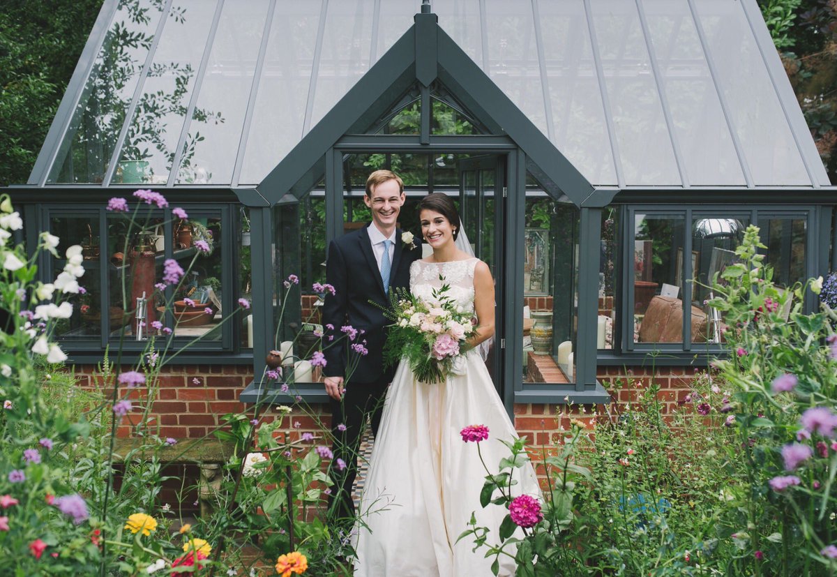 It was a wonderful day, and now a lovely professional photo from <a href="/GeorgiMabee/">GMabeePhoto</a> my son and his beautiful bride - featuring <a href="/GriffinGlasshse/">Griffin Glasshouses</a>!