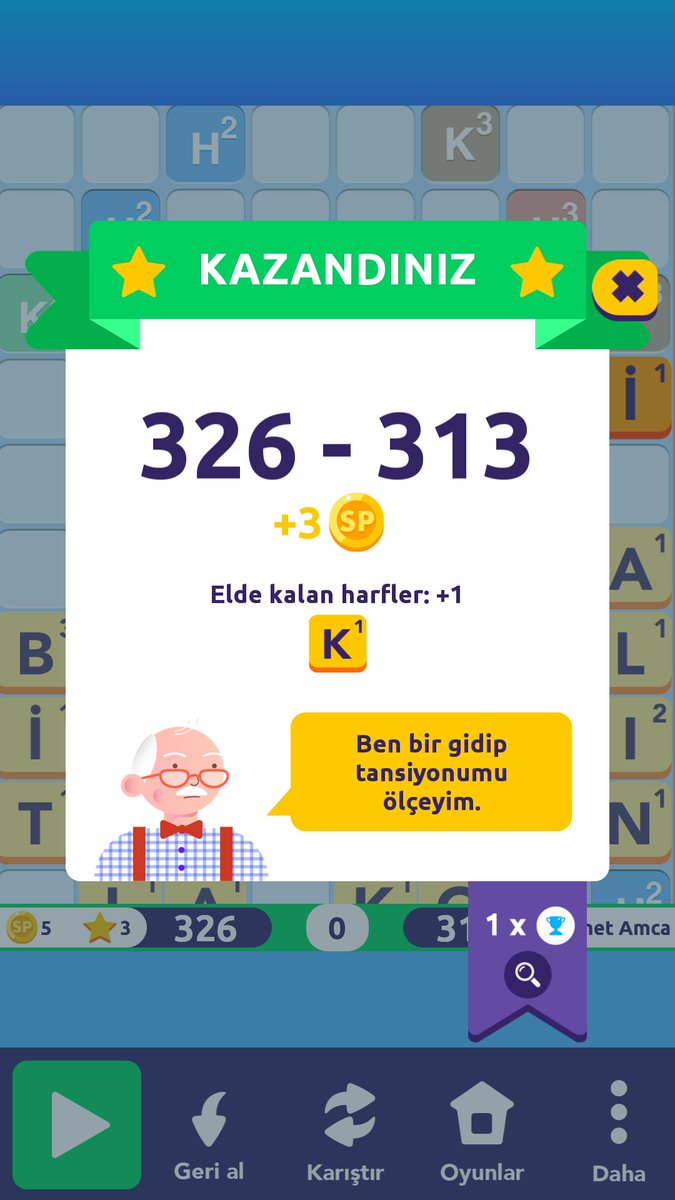 Dedenin tansiyonu düştü herhalde