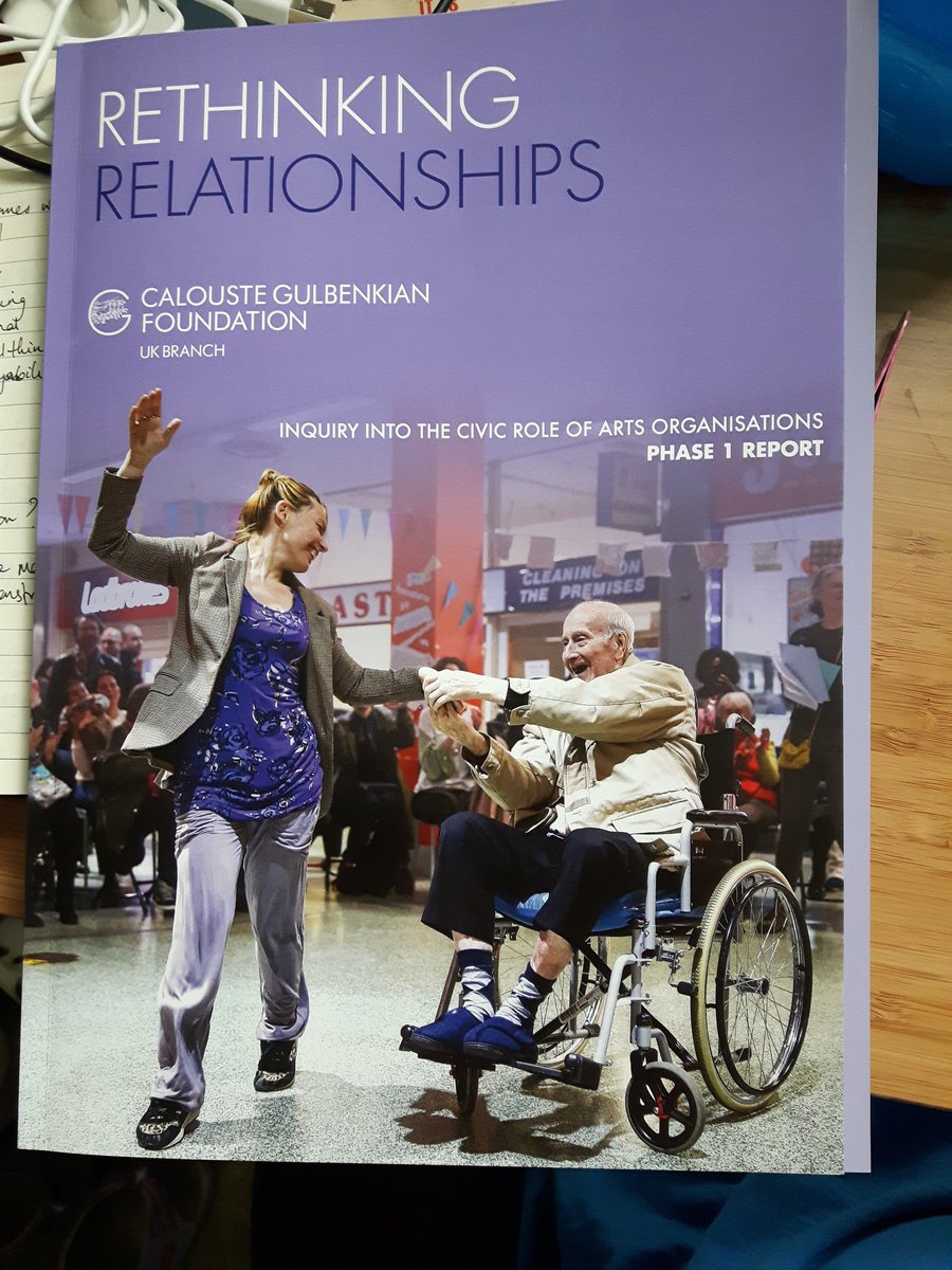jenniwaugh's tweet photo. Hoorah! It's arrived! I am really lookkng forward to reading #RethinkingRelationships by @cmcgulbenkian #arts #civic #engagement #culture https://t.co/DibVnesKDz