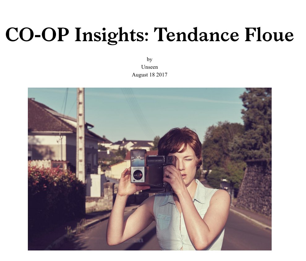 We are thrilled to be part of @UnseenPlatform CO-OP (Amsterdam, 22-24 Sept 2017). Interview : unseenamsterdam.com/co-op-insights…