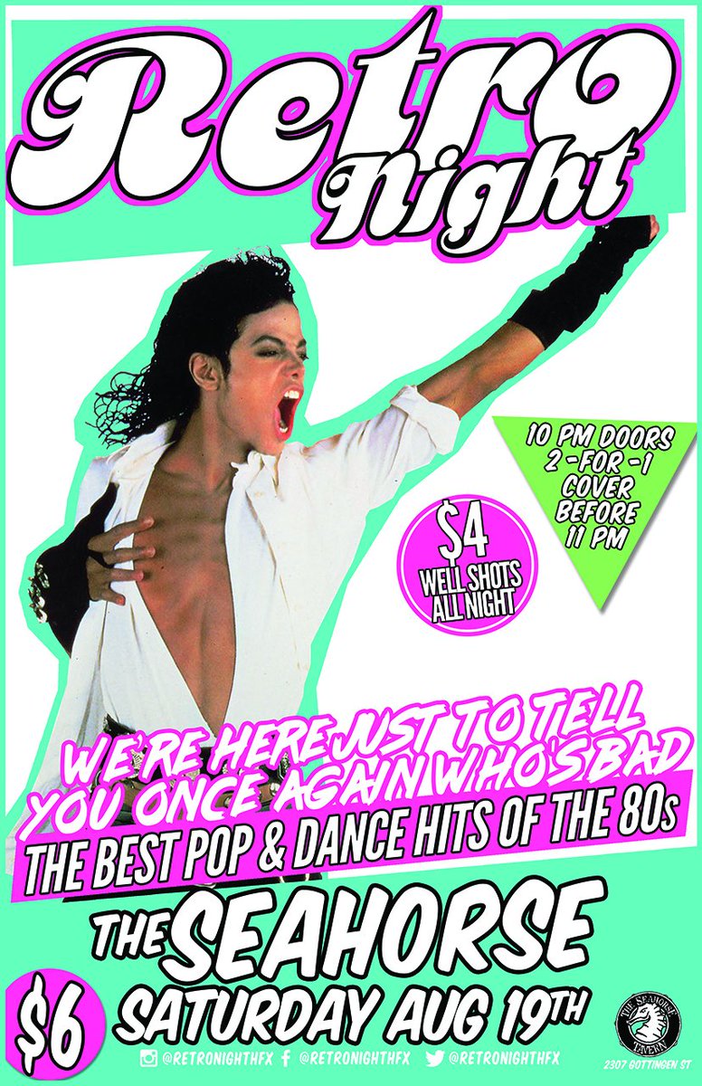 #halifax Saturday, Aug 19 at <a href="/theseahorse/">The Seahorse Tavern</a> - don’t stop until you get enough!