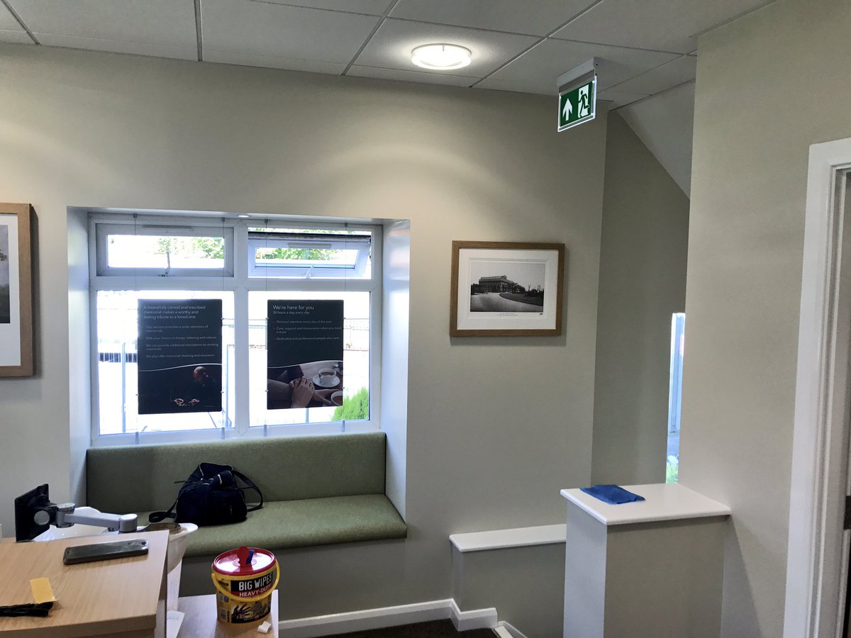 WDPANDRS's tweet photo. B.Littler &amp; Sons refurb for the co-op funeral care in Salford. Looking great and ready for handover today... https://t.co/G4scO92rhZ