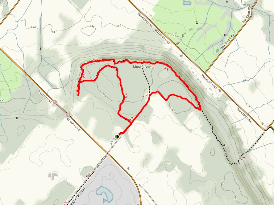 AmmSyed's tweet photo. Hike tomorrow - any takers? Map attached #MountNemo start 8 am #WalkersLine #HaltonConservations https://t.co/Oq9gFqGwYj