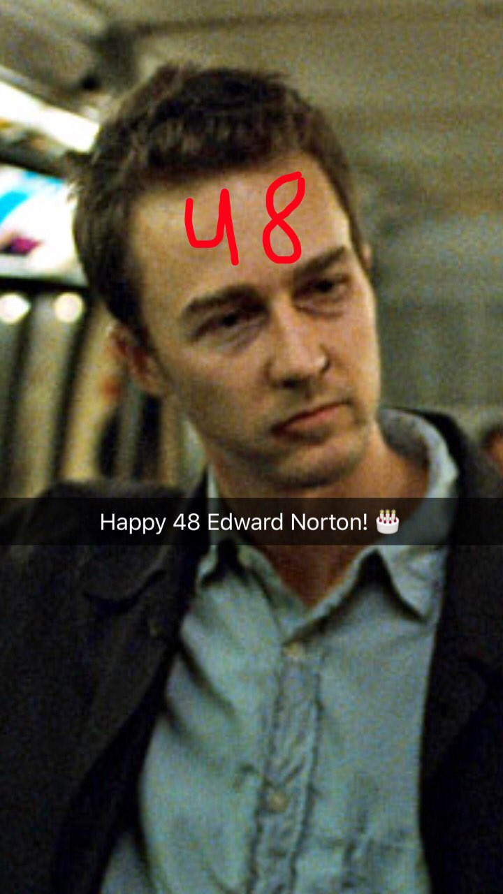  Happy Birthday Edward Norton! Your somebody I want to work with some day. Have a great birthday! 
