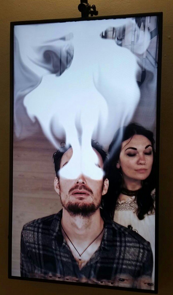innereffect's tweet image. Feeling smokey with Dani at @saatchi #selfieseer