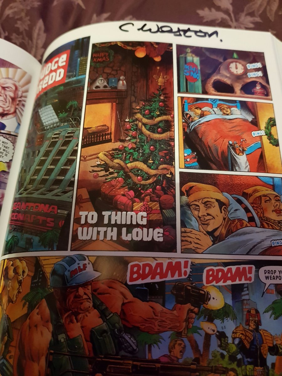Mousearnickle's tweet image. Just noticed that the Judge Dredd Case Files #23 that I picked up the other day was surreptitiously signed by @westonfront. Lucky me!