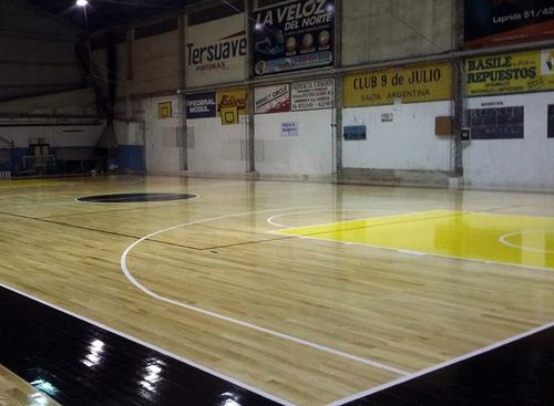 SaltaBasket's tweet photo. #LNB Los Infernales felicitan a la gente del Club 9 de Julio que esta tarde, a partir de las 19, inaugurará su piso flotante!!! https://t.co/xQMmOXQChW