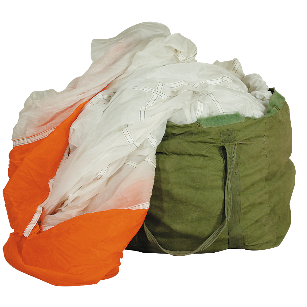 MajorSurplus's tweet image. PARACHUTE. 28-foot diameter White parachute with eight Orange lower half panels. #majorsurplus.com #surplus #parachute
