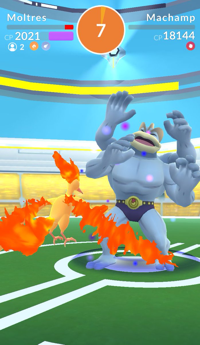 PkmnMstrBeykhun's tweet photo. Tier 3 #GymRaid - #Machamp [my first ever..4 candies from evolving my own] #pokemongo #TeamInstinct https://t.co/XHjfESem5Z