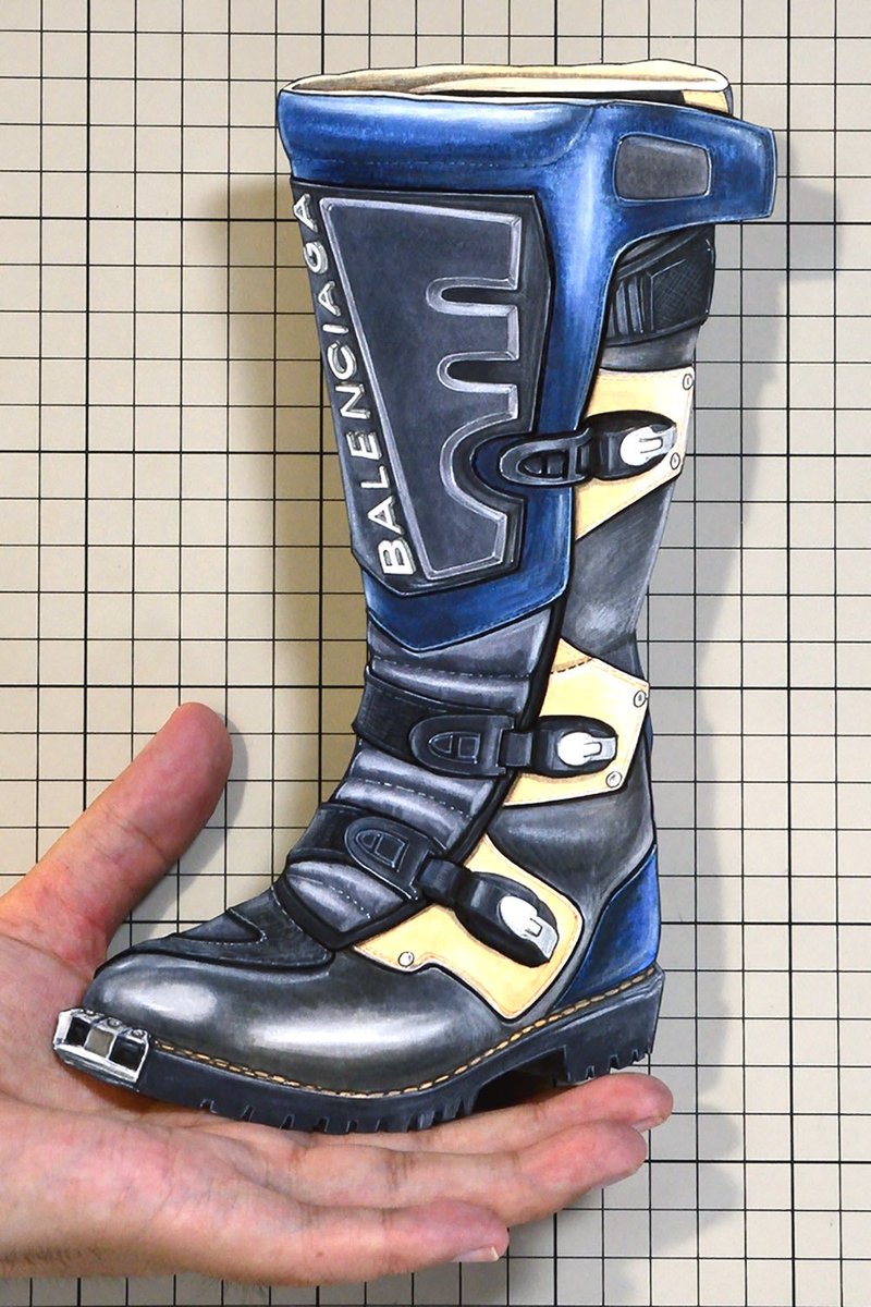 balenciaga rider moto boots
