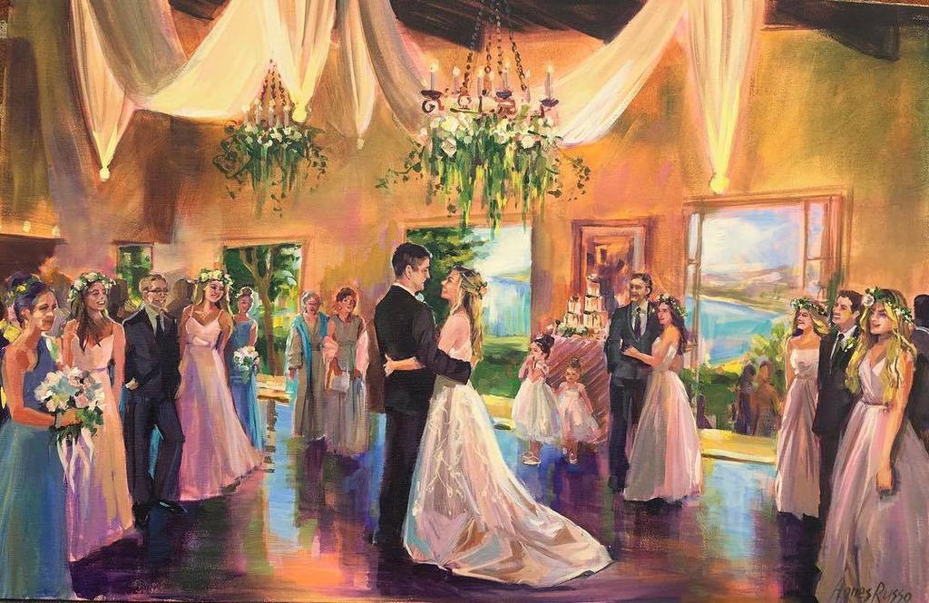 LaVentaInn's tweet photo. This #LaVentaInn couple commissioned artist @eventpaintingbyagnes to paint their wedding! &amp; it's amazing! 😍😍 https://t.co/FAthPHi83X