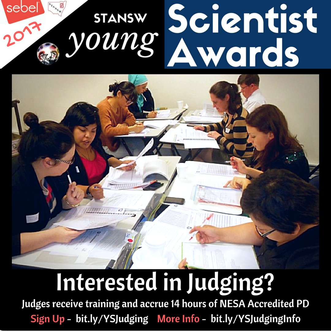 Judging Info bit.ly/YSJudgingInfo &amp; Sign Up bit.ly/YSJudging #natsciwk #nationalscienceweek #stansw #edchat #aussieED #stem #nesa