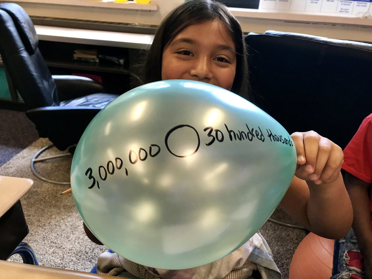 EckerDustin's tweet photo. @eureka_math Wrote out review problems on a bunch of balloons. Assessment review is always more fun when you can pop a 🎈 ! 😂 https://t.co/o0VoVuopTf