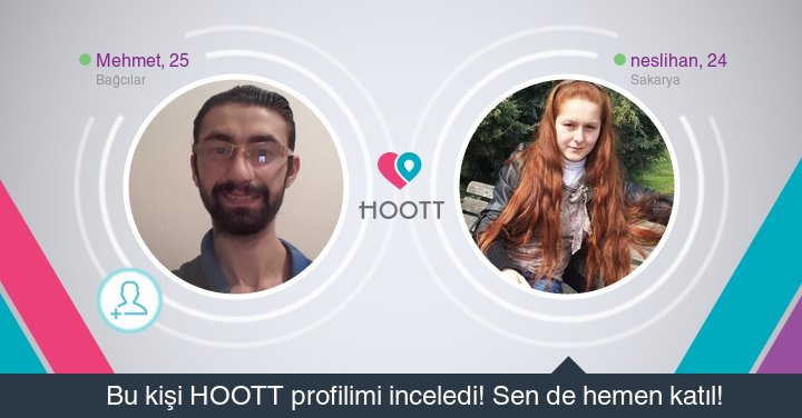 #HOOTTapp Yakınındaki kişilerle sohbet etmek için HOOTT indir. HOOTT ile Eğlen! goo.gl/jPUaB0