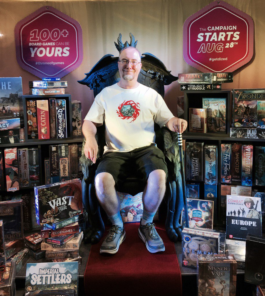 tensider's tweet image. In the Game of Games either you win or you try another one. #throneofgames #GenCon #getdized