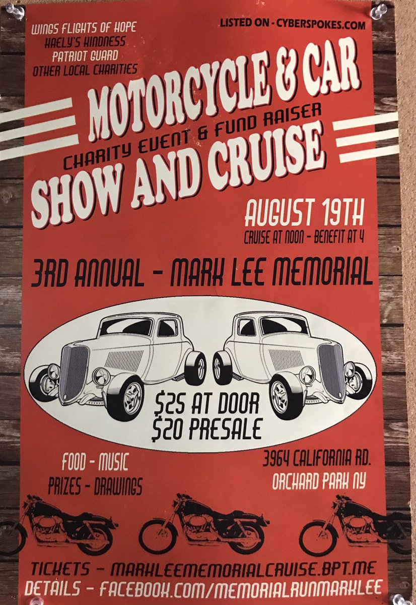 WingsFlight's tweet photo. Join Wings Flight tomorrow for the
 3rd Annual Mark Lee Bike Run &amp; Car Proceeds will be for Wings Flight &amp; other charities https://t.co/Jr4k79kcuX