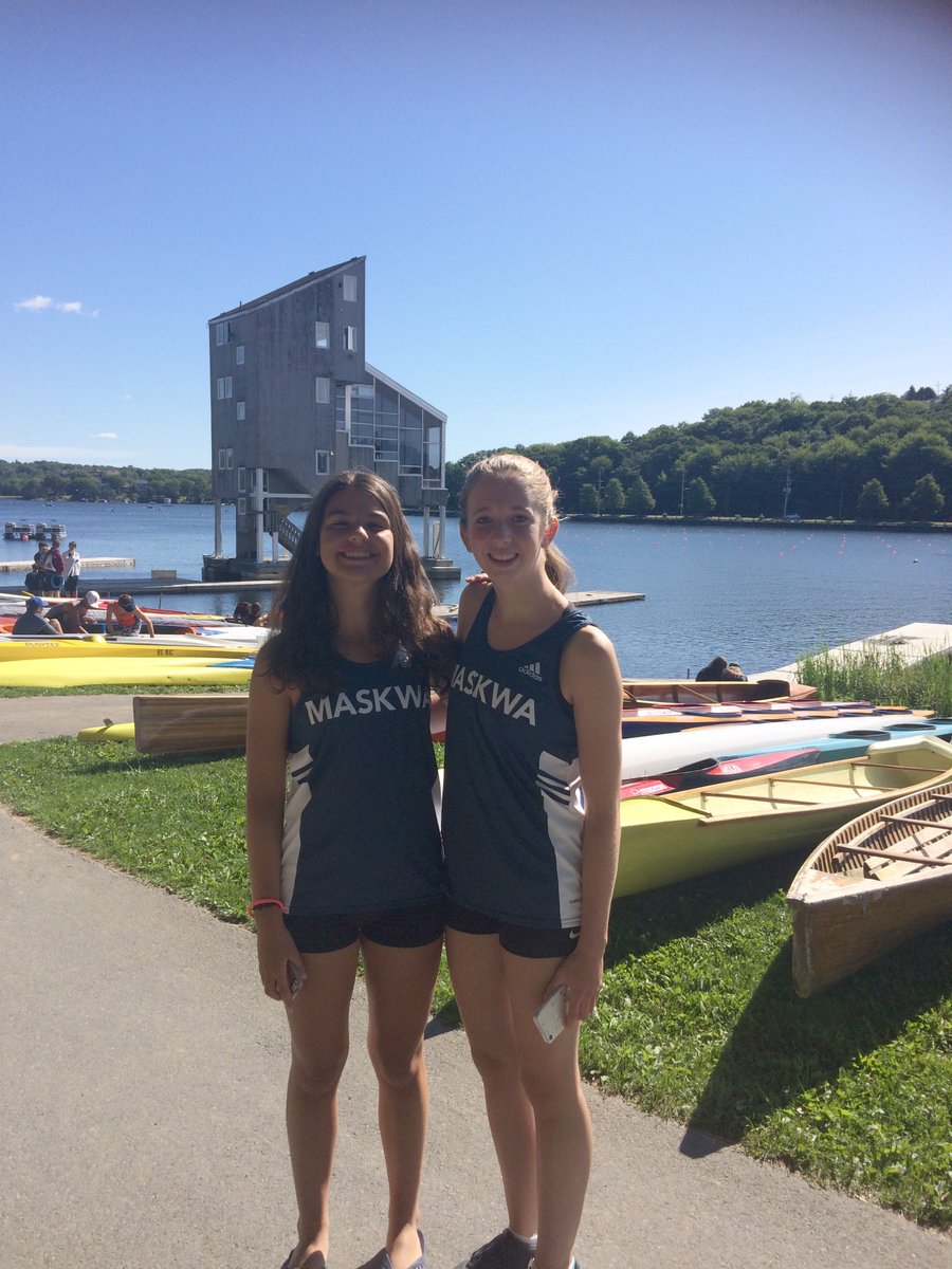 lornabman's tweet photo. In the swim off season, these 2 @HfxTrojans girls just raced a K2 1000m! #swimgirls #paddlegirls #readytoswimfast https://t.co/6ZfbKveD05