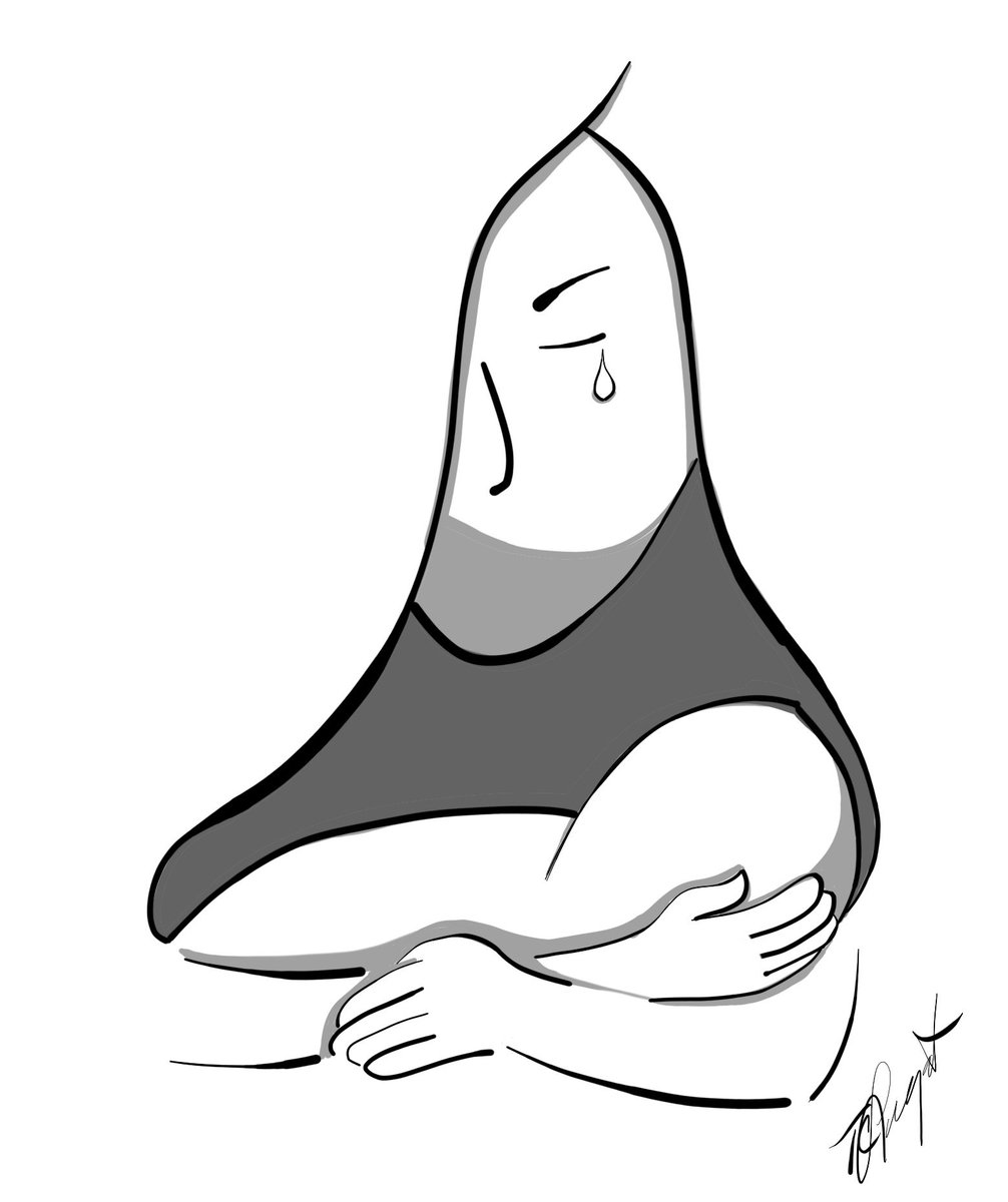iHasKid's tweet photo. Tweets debating hate, raging about politics + news of more terrorism; I drew the only image that my mind could conjure. #sadness #endhate https://t.co/pBnEBwI2ve