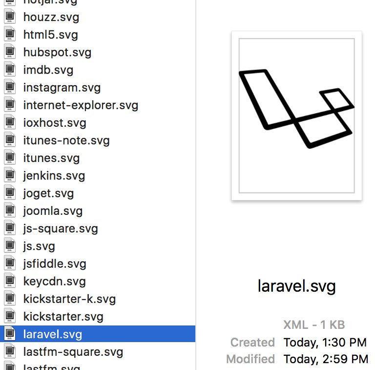 taylorotwell's tweet image. Took a peek at the @laravelphp addition to @fontawesome 5. Looks good 😇