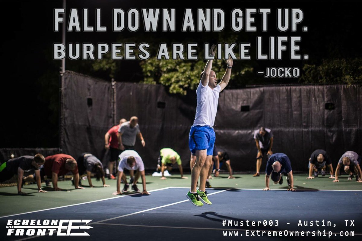 XtremeOwnership's tweet photo. "Burpees are like Life" - Jocko Willink 

Comment or Tag a Friend if you agree.

https://t.co/0KZ4BLp5F8 https://t.co/mVJANiSV6A