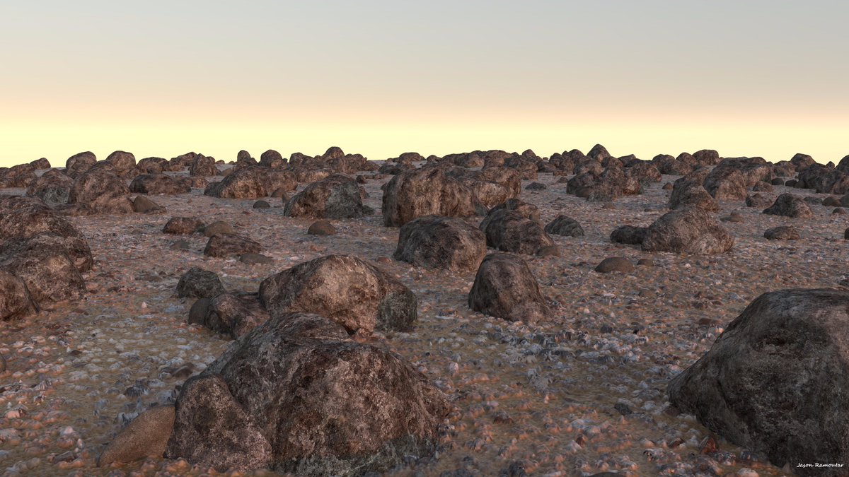 meanderingtrini's tweet photo. Some rocks for today's #colour_collective @Clr_Collective #3d #vray #digitalart https://t.co/CKi6t8e3w4