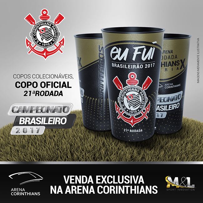 Quem colar na @A_Corinthians amanhã pode garantir também mais um copo exclusivo do #Brasileirão! #VaiCorinthians
