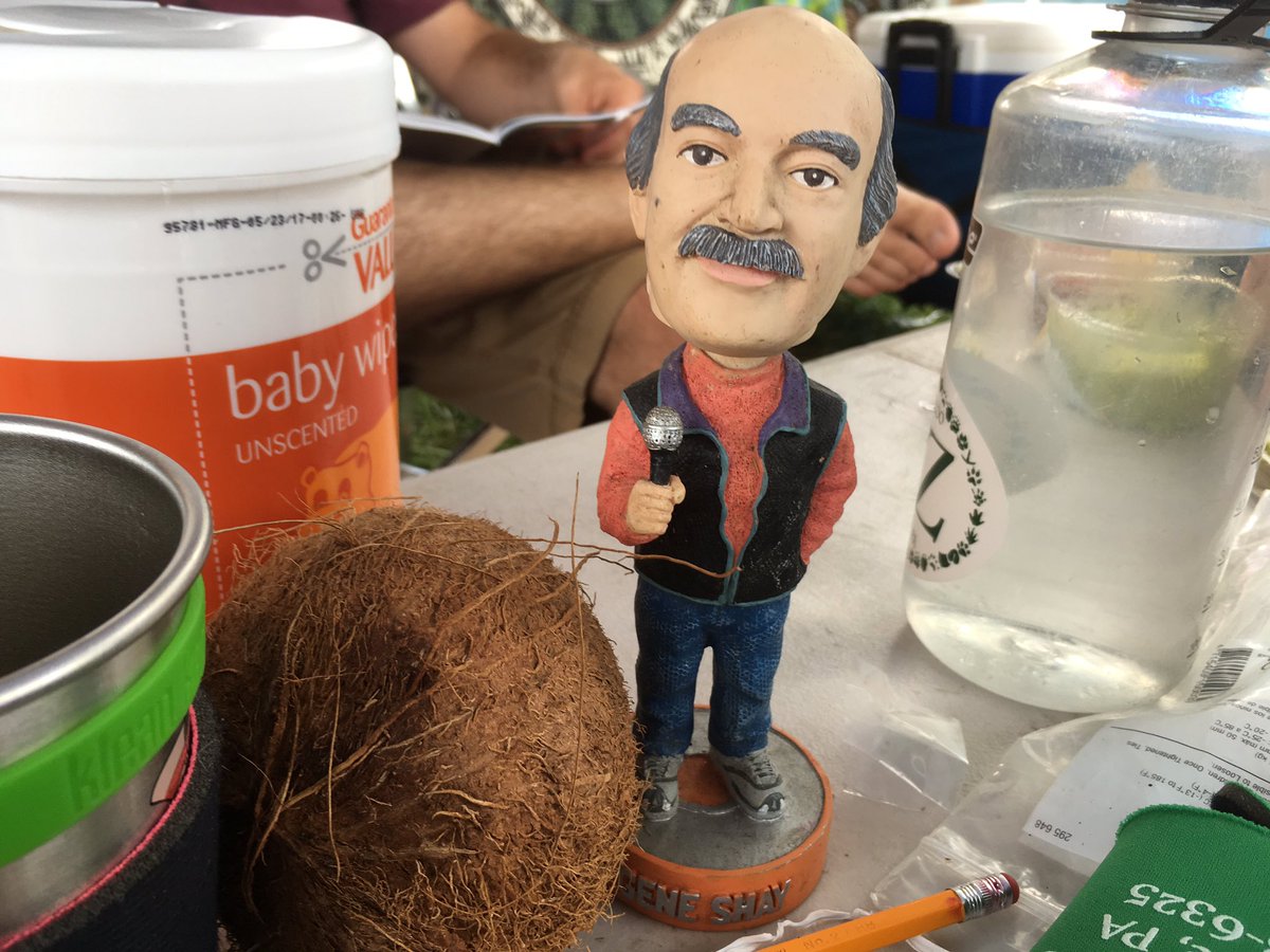 brianbingaman's tweet image. Paid a visit to the Grow Your Own Holiday camping group, who had a Gene Shay bobblehead #pff2017