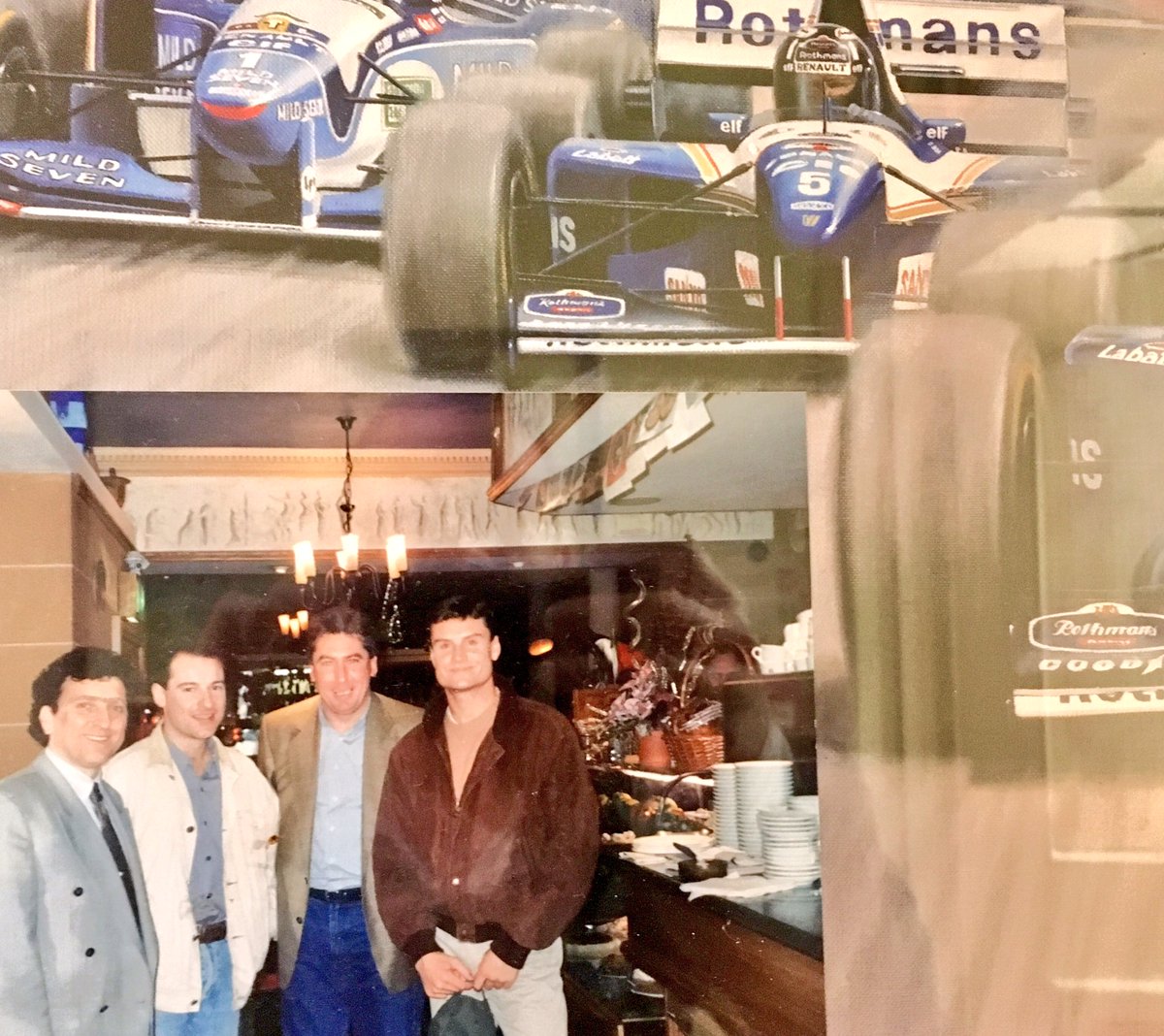 neilcole's tweet photo. @therealdcf1 Great to see you on the wall in my fave Edinburgh Italian, Ciao Roma. Might be time for another visit, eh? #ninetiesthrowback https://t.co/BmynhYd251