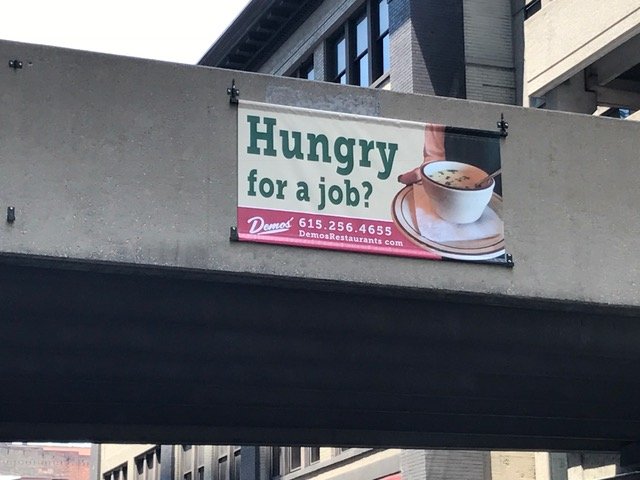 waxfamprinting's tweet photo. Thanks to Demo's for our first big outside sign project in Nashville! #smallbusiness #DesignPrintSigns #WaxFamilyPrinting @DemosRestaurant https://t.co/Qq1O9svqv4
