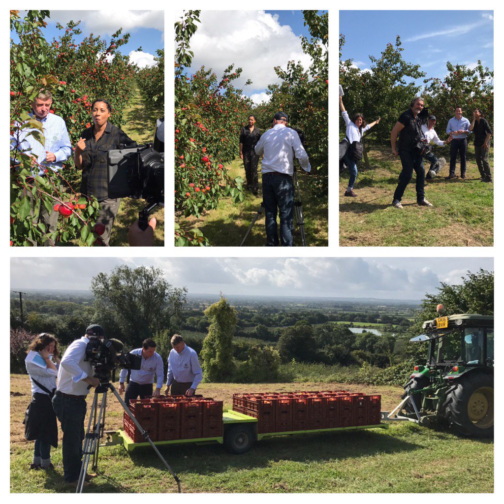 Great day filming @BBCCountryfile looking forward to seeing the #harvest special on Sunday 3rd September #buybritish