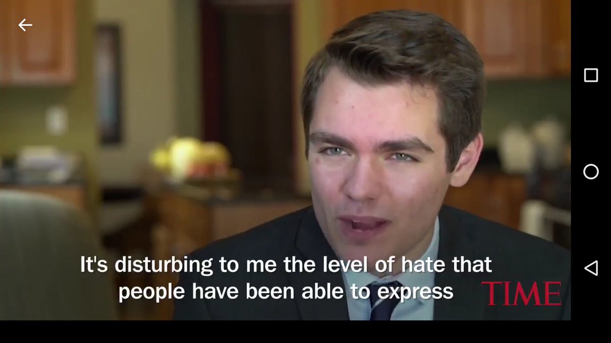 all images are stills from a video interview, with captions.
"It's disturbing to me the level of hate that people have been able to express..."