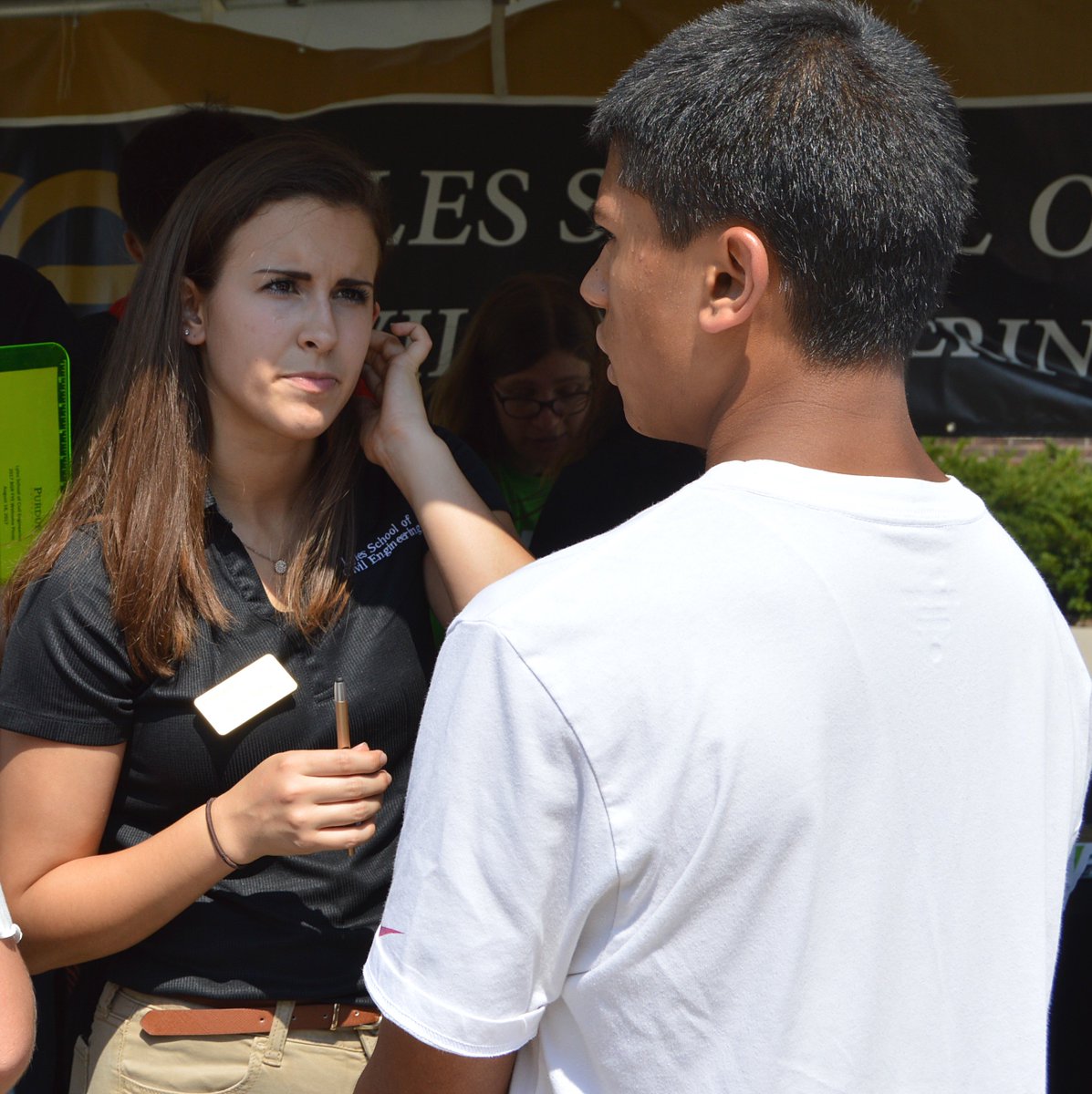 PurdueCCE's tweet photo. We've met with quite a few prospective civil engineering students today at Boiler Gold Rush. We hope to see you all in class soon! #BGR17 https://t.co/Uuf3hpRvb9