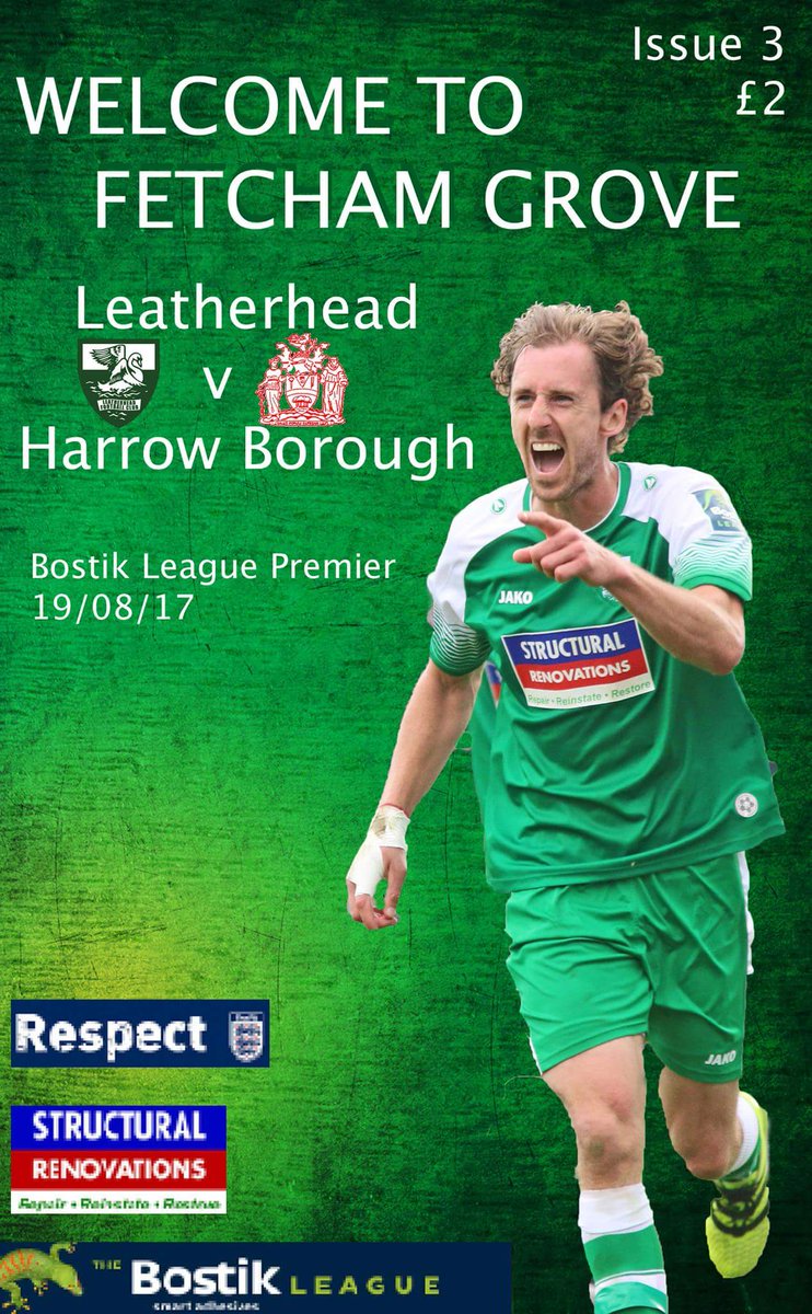 LeatherheadFC's tweet image. Tommorow's Programme see's @jackmidson on the front page 📲✏