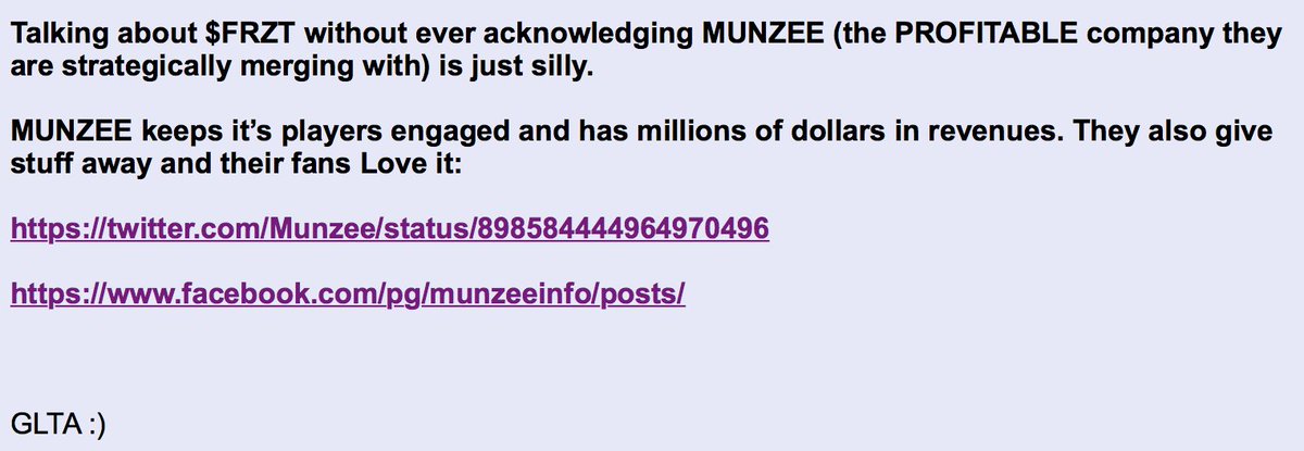 WinnerInStocks's tweet photo. $FRZT #News #Pennystocks #AR #Munzee #Merger #GarfieldGO #Games #Invest #OTC #Tech https://t.co/2uvmmd2wP4 ....
https://t.co/af9oOldRWd https://t.co/TBGuUSFK27